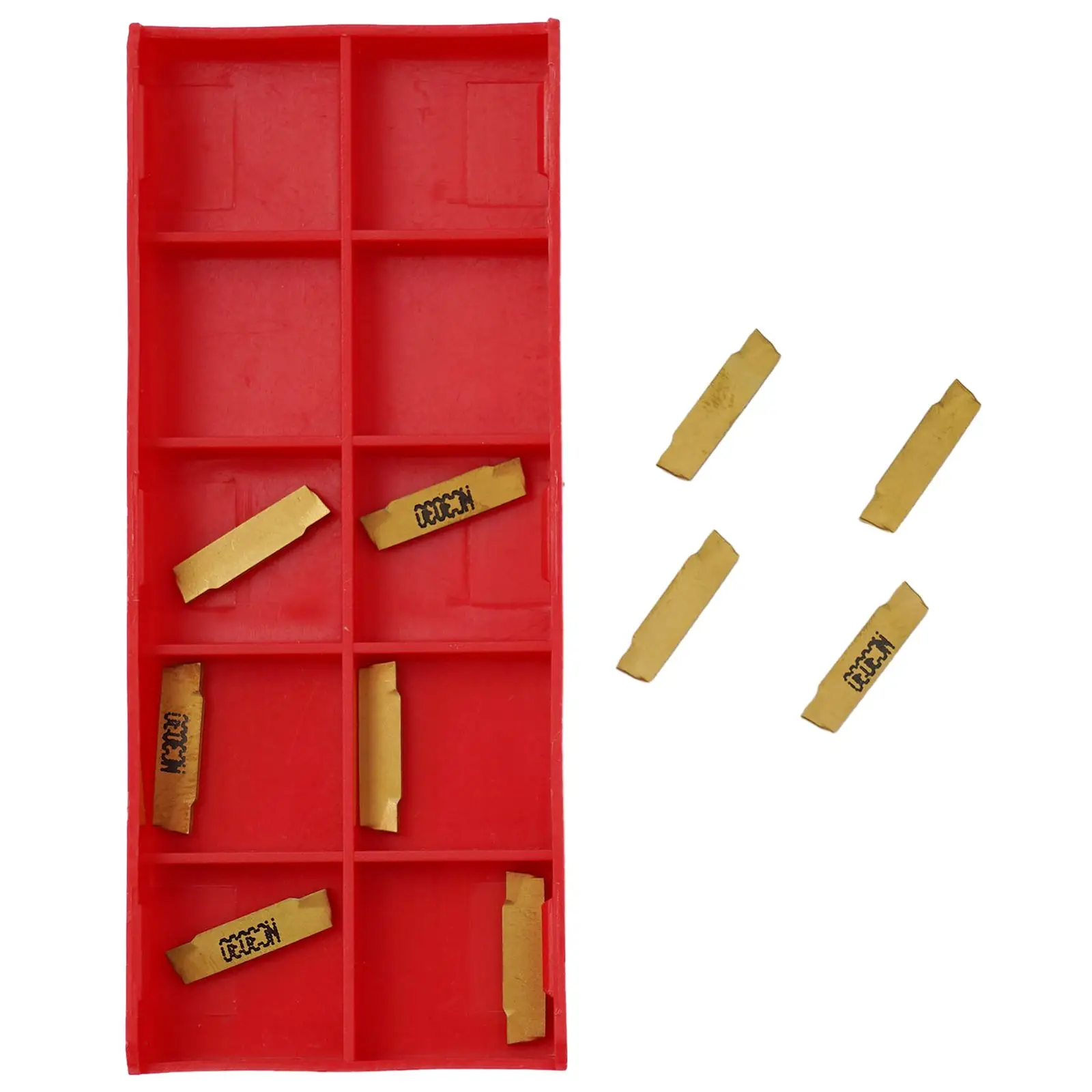 10 Buah Sisipan MGMN200 + MGEHR2020-2 20Mm Tempat Alat Pemotong Alur Bubut dengan Aksesori Mesin Kunci Pas