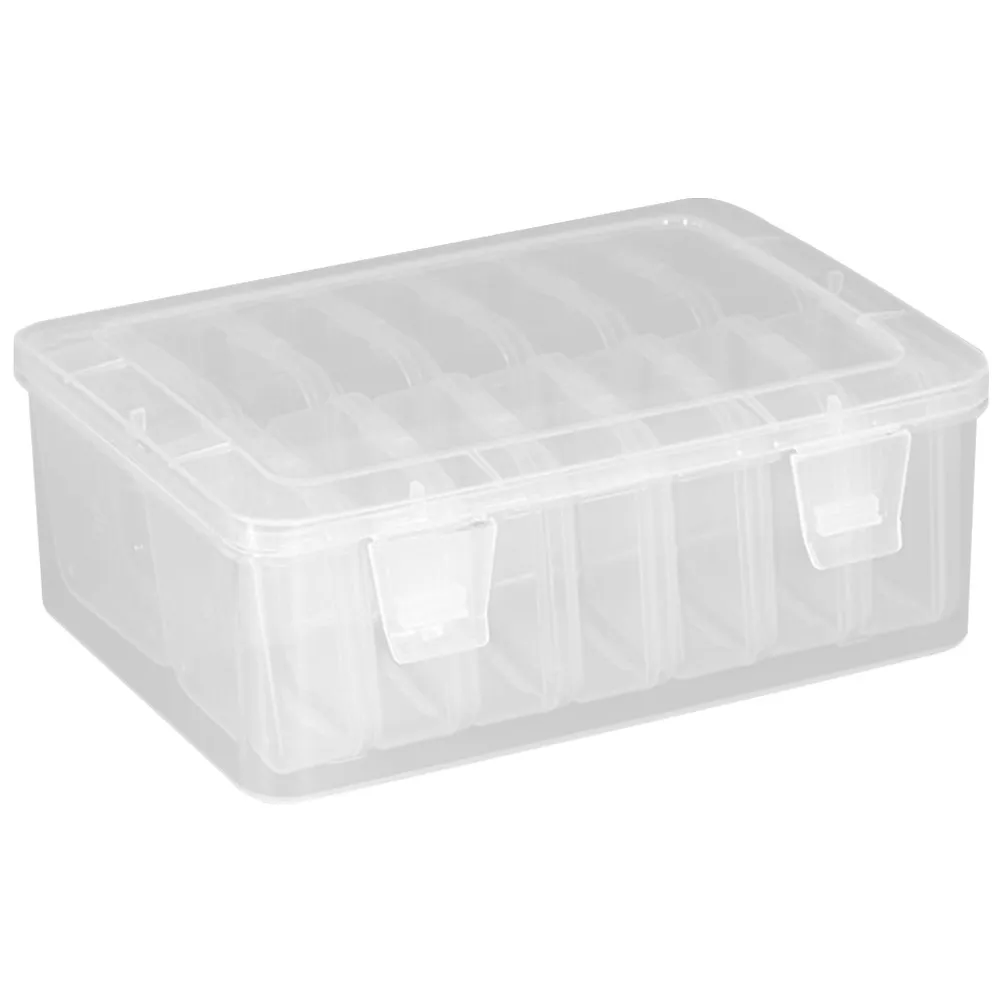 

1Set Chic Simple Transparent Plastic Jewelry Divider Box Multi Grid Holder for Rings Earrings Necklaces Bead Organizer Small