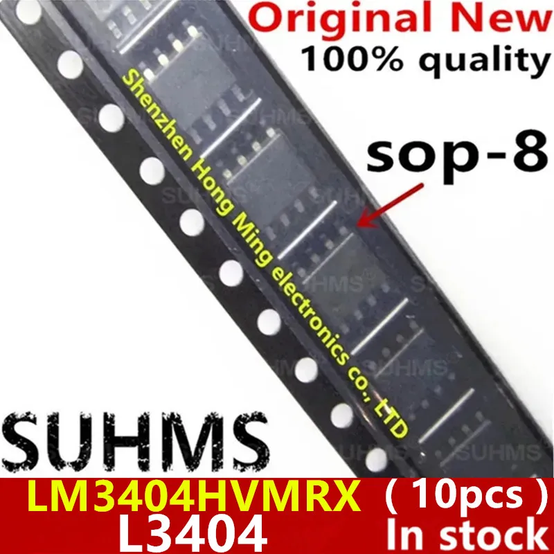 (10 piezas) 100% nuevo LM3404HVMRX LM3404HVMR LM3404 L3404 sop-8