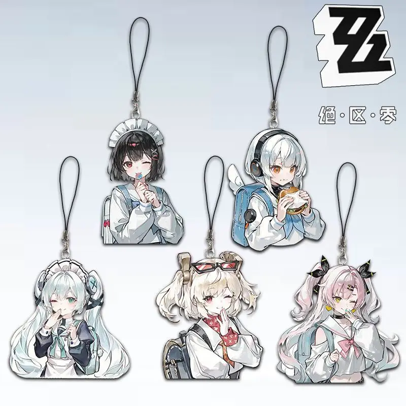 

Zenless Zone Zero Burnice Whita Николь Демара Эллен Джо персонажи акриловый брелок кулон ремешок для мобильного телефона подарок для фанатов