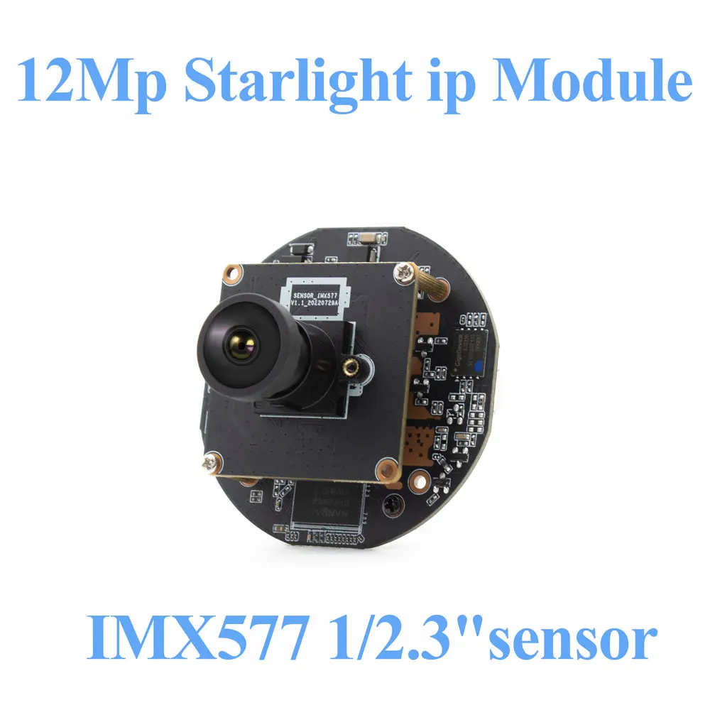 WGWK 12MP IP POE Digital Camera Module Sony IMX577 Webcam Board 4K HD CCTV Starlight Camera Security Protection Face Detection