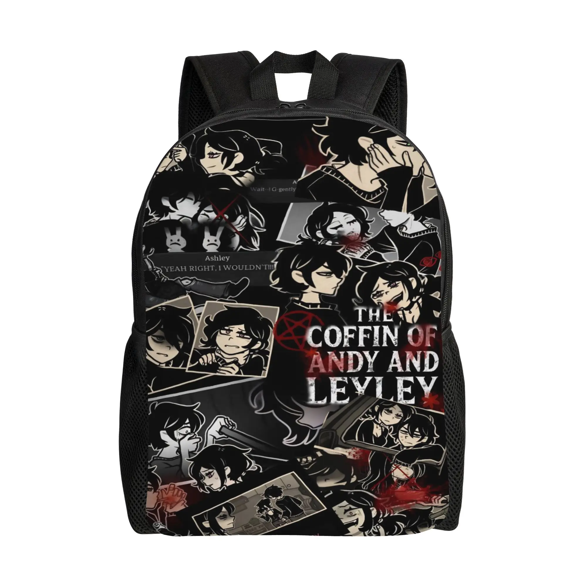 

Рюкзак Game The Coffin of Andy and Leyley Backpack Girl, дышащий, из полиэстера, современный, для старшей школы, дизайнерский ранец