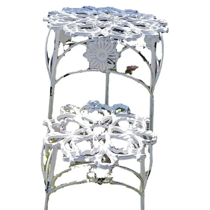 

Garden flower stool garden decoration outdoor balcony shelf potted plant