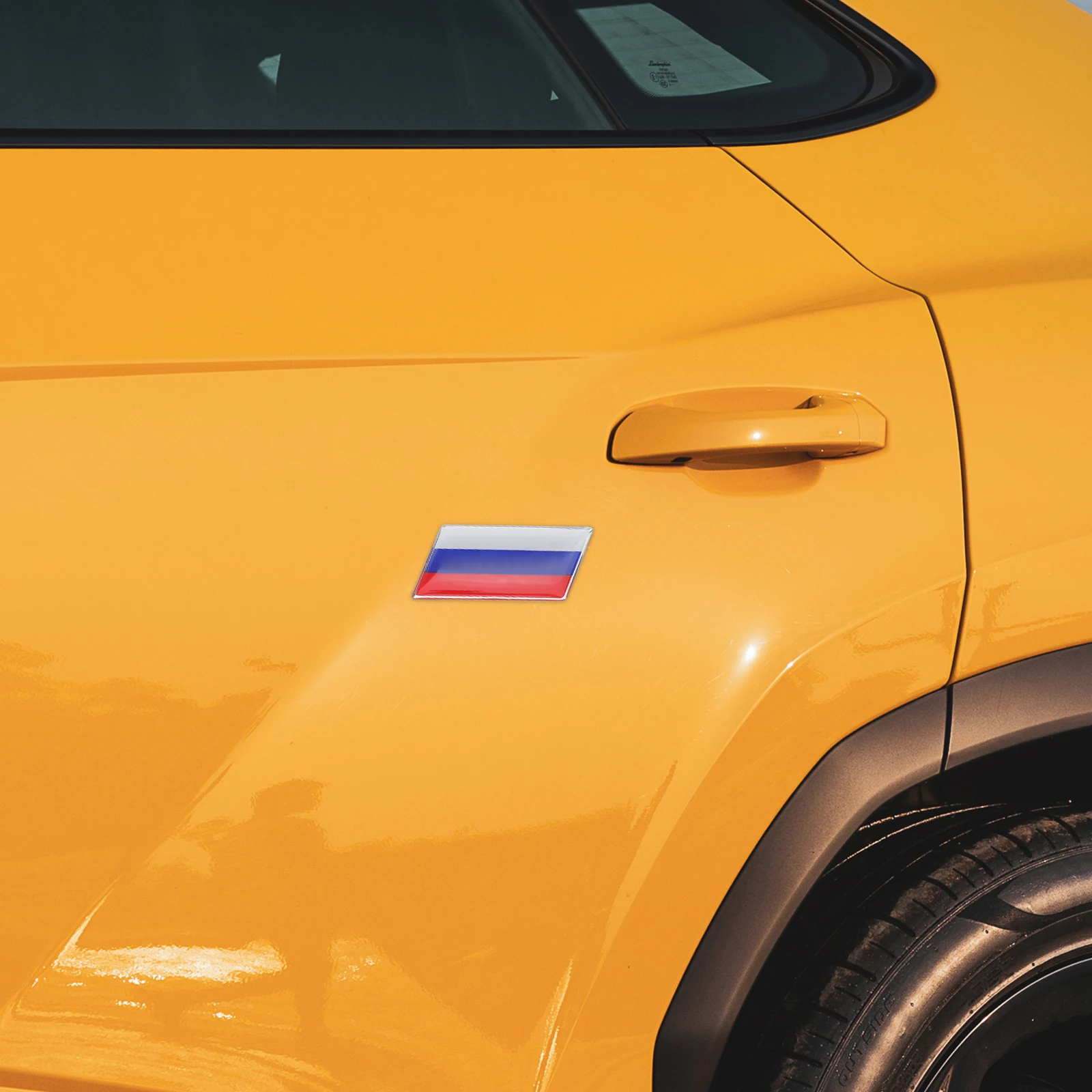 

Dazzling Metal National Flag Car Sticker Waterproof Decal Easy Installation For Cars Suvs Trucks Patriotic Automotive Decoration