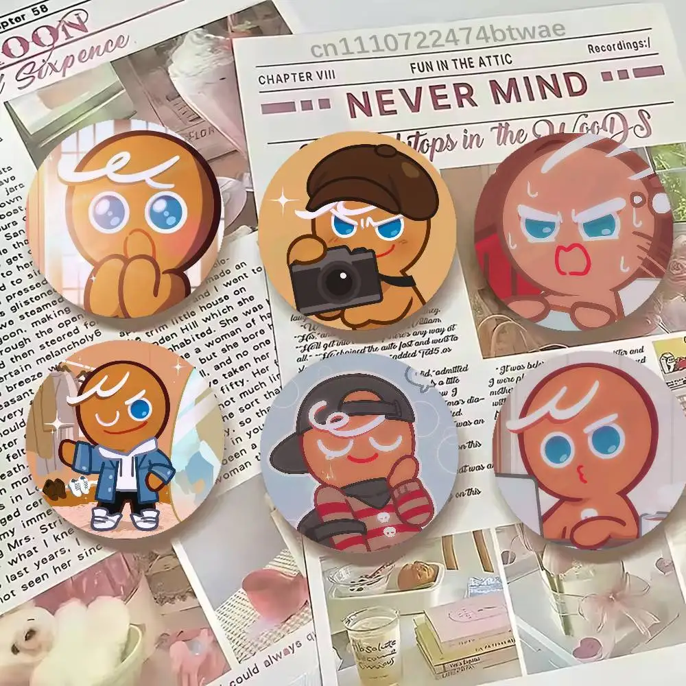 

Game C-Cookie Run Ginger Brave 2 piece set Pins Creativity Printed Pictures Text Metal Lapel Badges Brooches Jewelry Gift