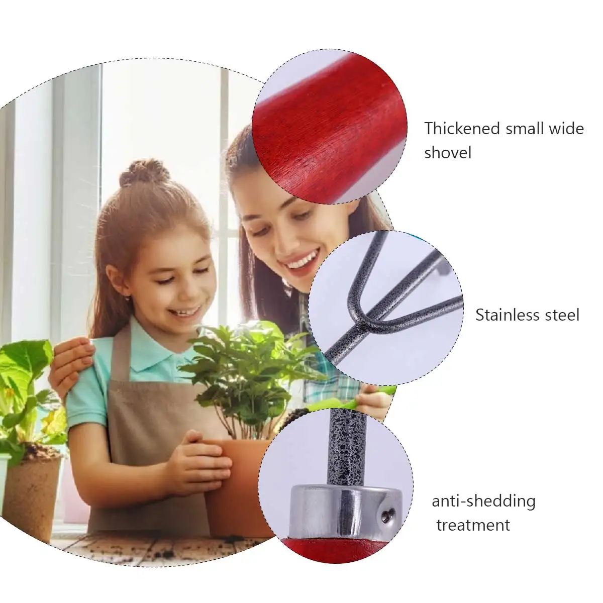 

2Pcs Three-Tooth Garden Rakes Handheld Metal Gardening Tools Soil Tilling Yard Leaf Removal Garden Rake Gardening Tools