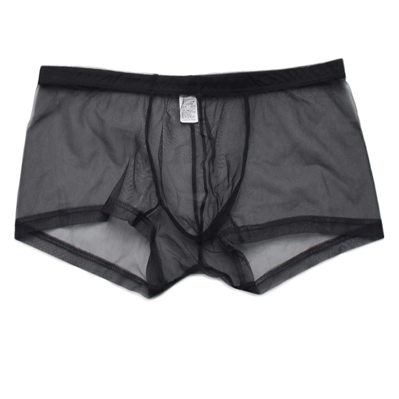 

Sexy Underwear Boxers Ultra-thin Seductive Mesh Breathable Sexy Transparent Boxershort Men's Sexy Boxer Funny Underpants