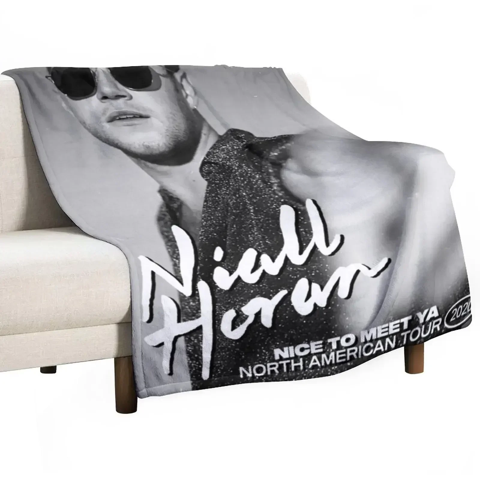 Sixnal Niall Nice To Meet Ya North American Tour 2020 Throw Blanket Flannel Fabric Summer Beddings for winter Blankets