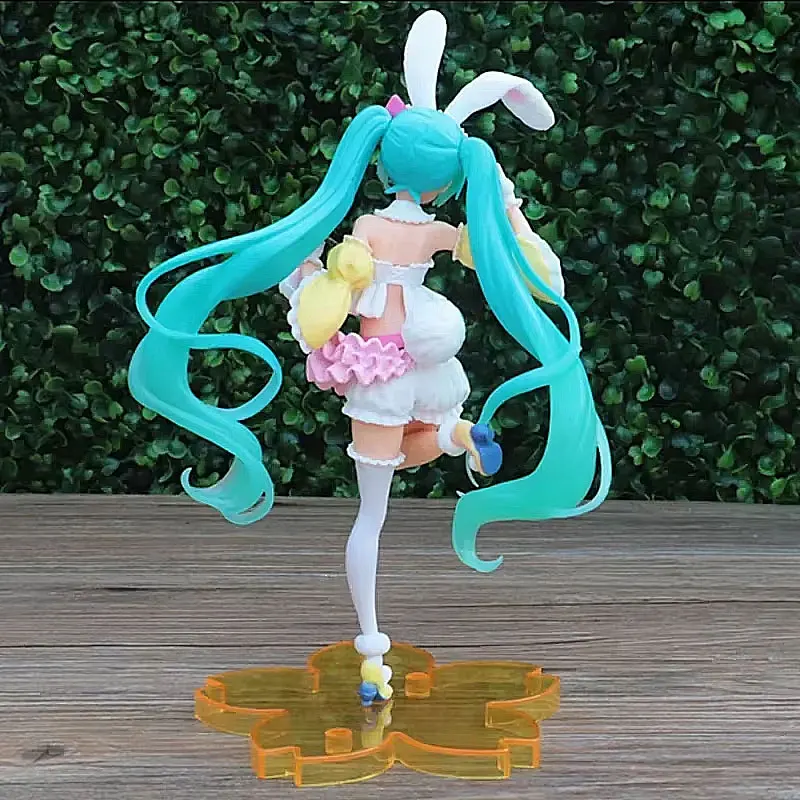 هاتسون ميكو أنيمي تمثال بولي كلوريد الفينيل نموذج الأرنب فتاة دمية Kawaii سطح المكتب زخرفة 2D الديكور أنيمي الطرفية هدية لعبة تمثال #3