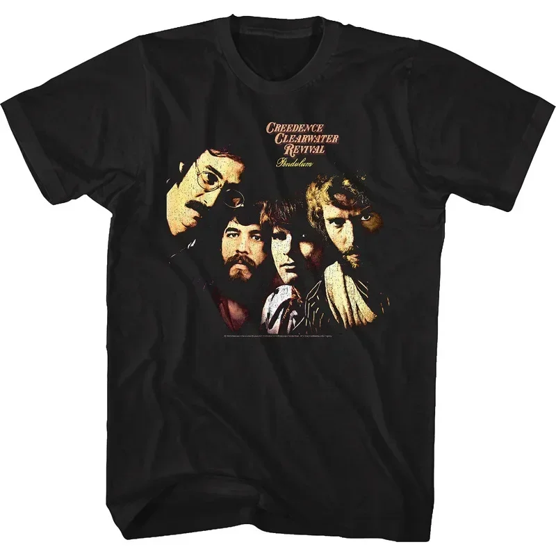 Short Sleeve Creedence Clearwater Revival Bikers Oversize T Shirt Funny Men T-shirt Cotton Streetwear Tops Tee Clothing