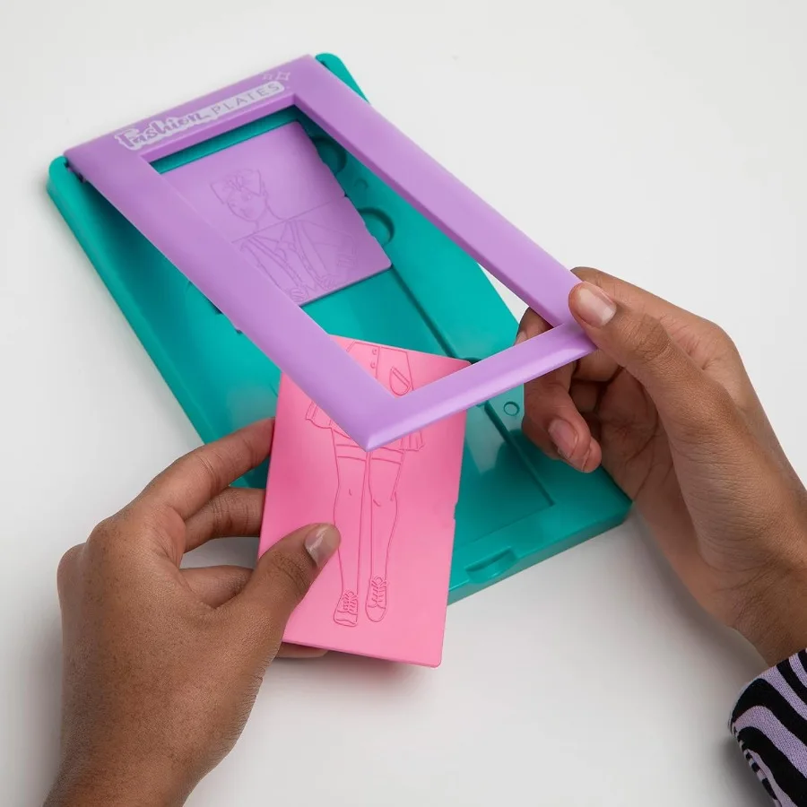 Platos de moda My Style Girls Kit de dibujo mixto y combina para artes y manualidades Actividades para colorear Diseño creativo con plantillas a