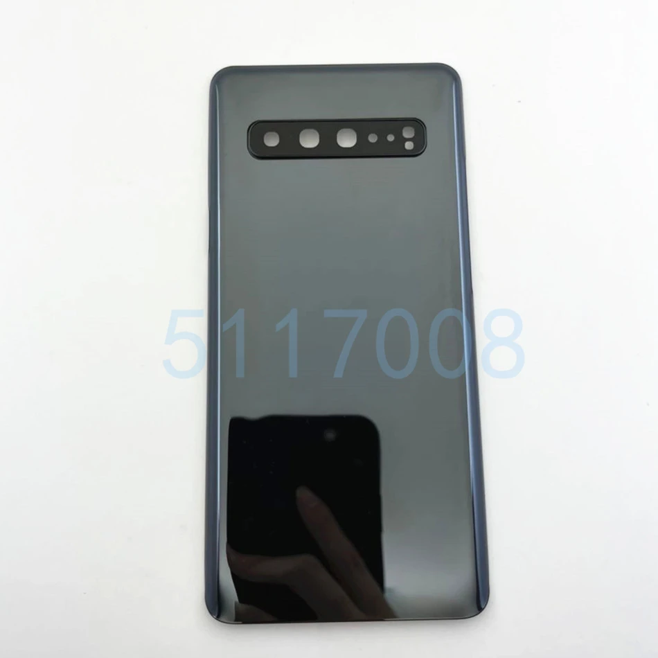 Szklana osłona baterii do Samsung Galaxy S10 5G G977 G977F 5G tylna tylna obudowa samoprzylepna z obiektywem aparatu