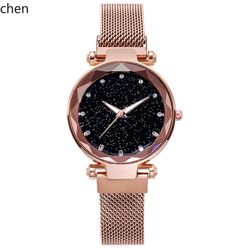 

ZZ fashion star magnet watch star watch female Internet celebrity lazy watch