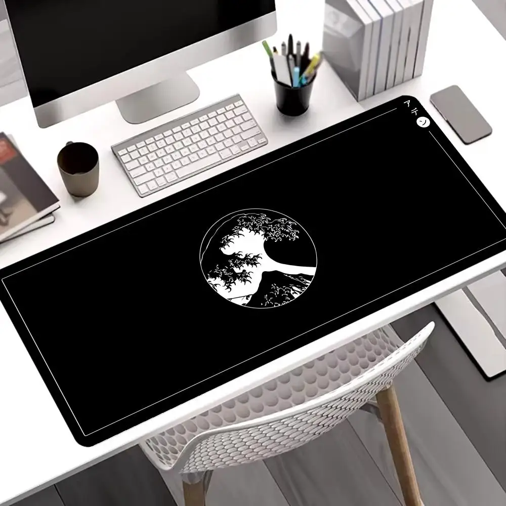 

Простой волнистый коврик для мыши, большой игровой художественный коврик для мыши, нескользящий офисный аксессуар со швами, коврики для мыши с краями, коврик для ноутбука, планшета, игровой коврик для ПК