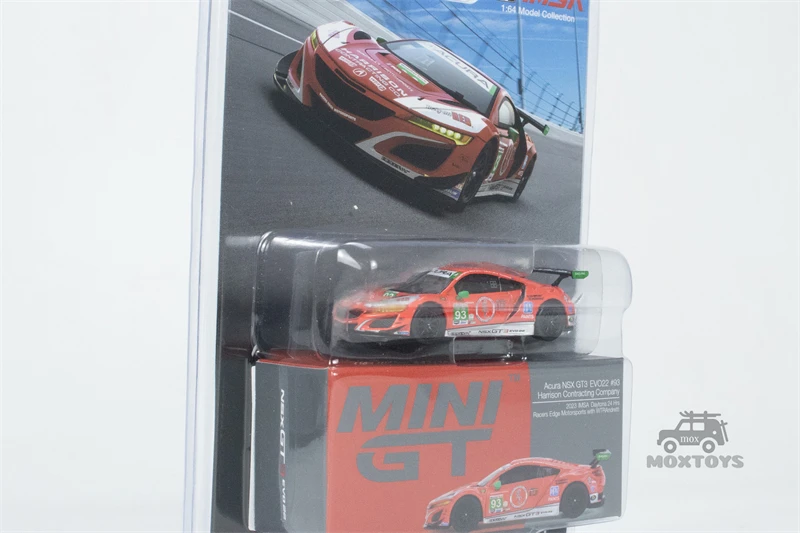 MINI GT Mijo exclusivo 1:64 Acura NSX GT3 EVO22 #93 WTR Racers Edge Motorsports modelo de coche fundido a presión