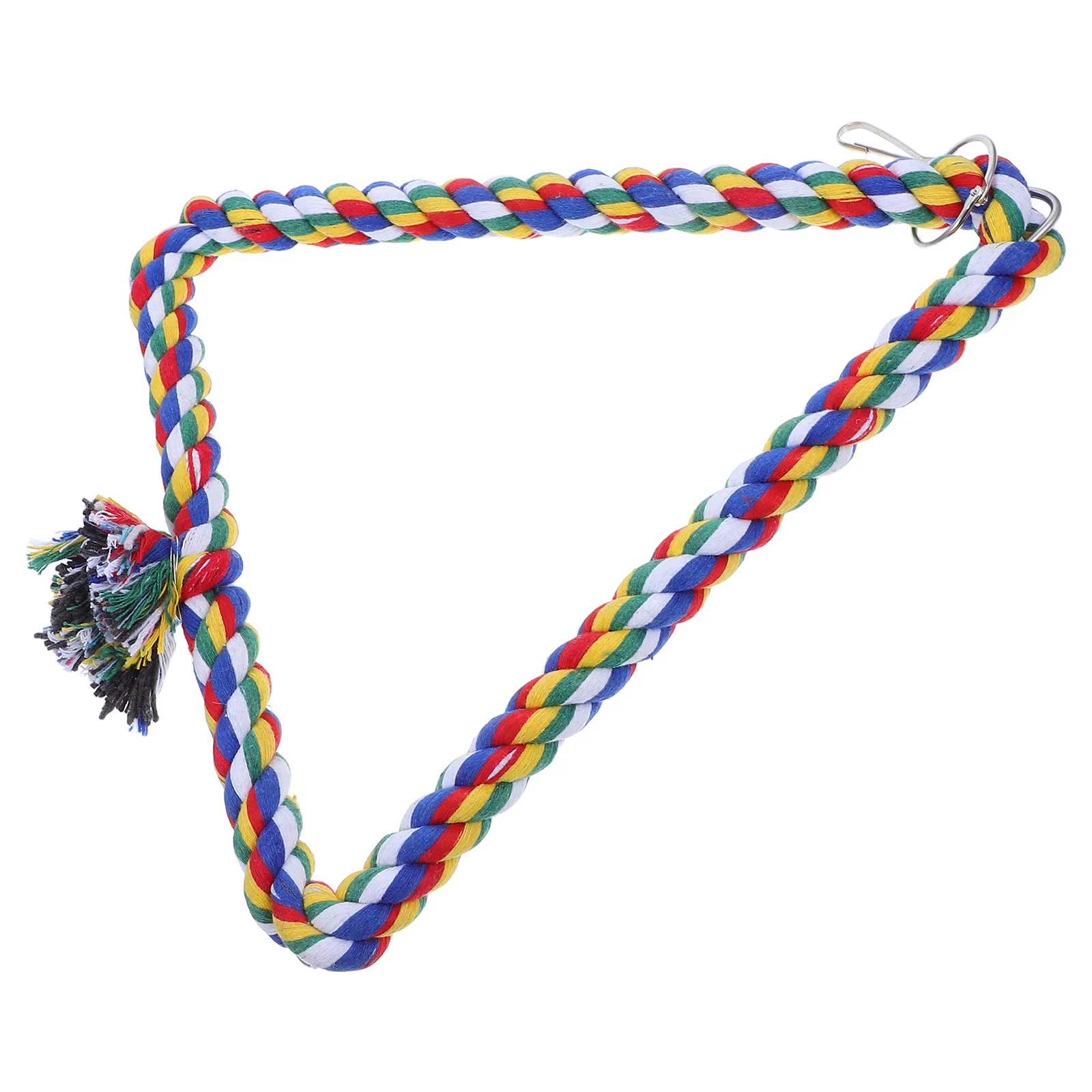 

Triangle Bird Climbing Swing Bridge Playground for Parrot Pet Training Skill Development Bright Rope Rope Bird Climbing Swing