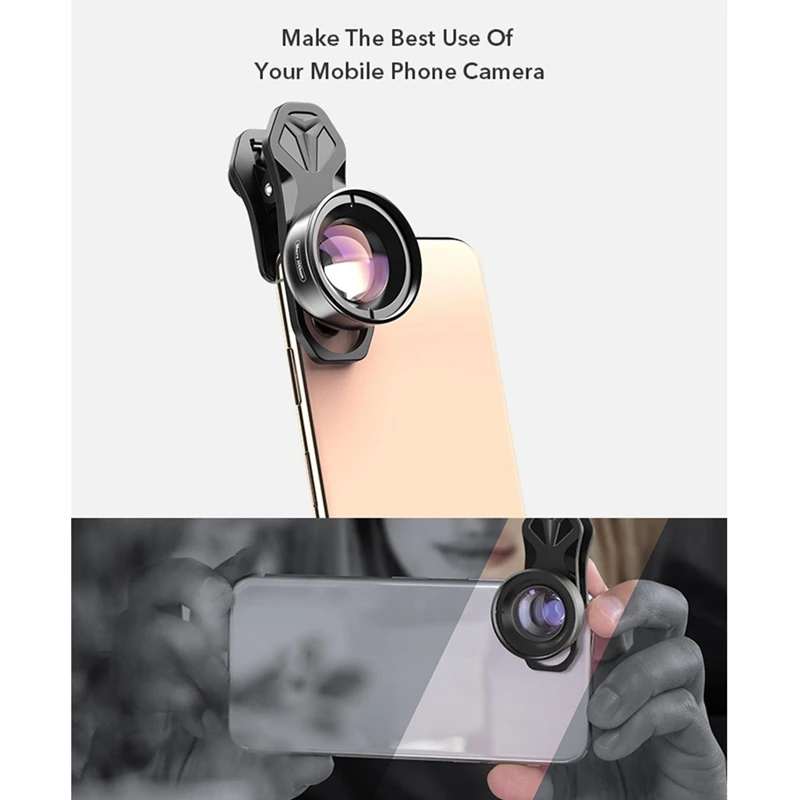 APEXEL 100Mm Macro Lens Camera Phone Lens 4K HD Super Macro Lenses For Iphone For Samsung All Smartphone