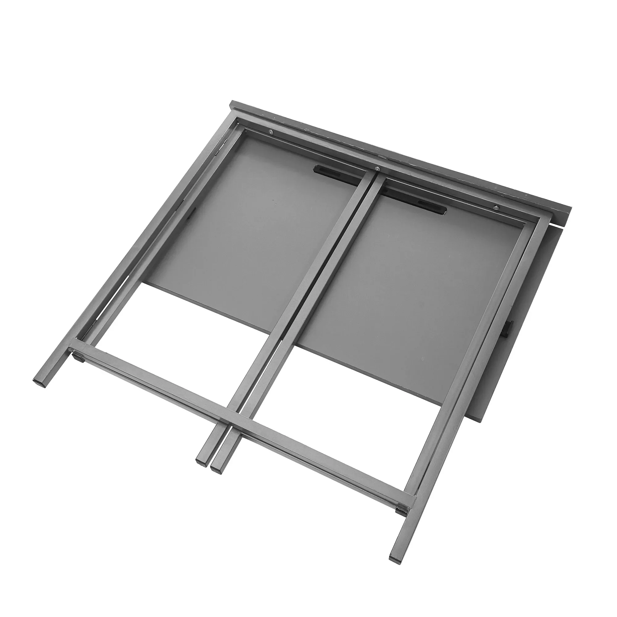 Kids Folding Desk with Tablet Slot, 30" L x 20" W x 29.7" H,Grey