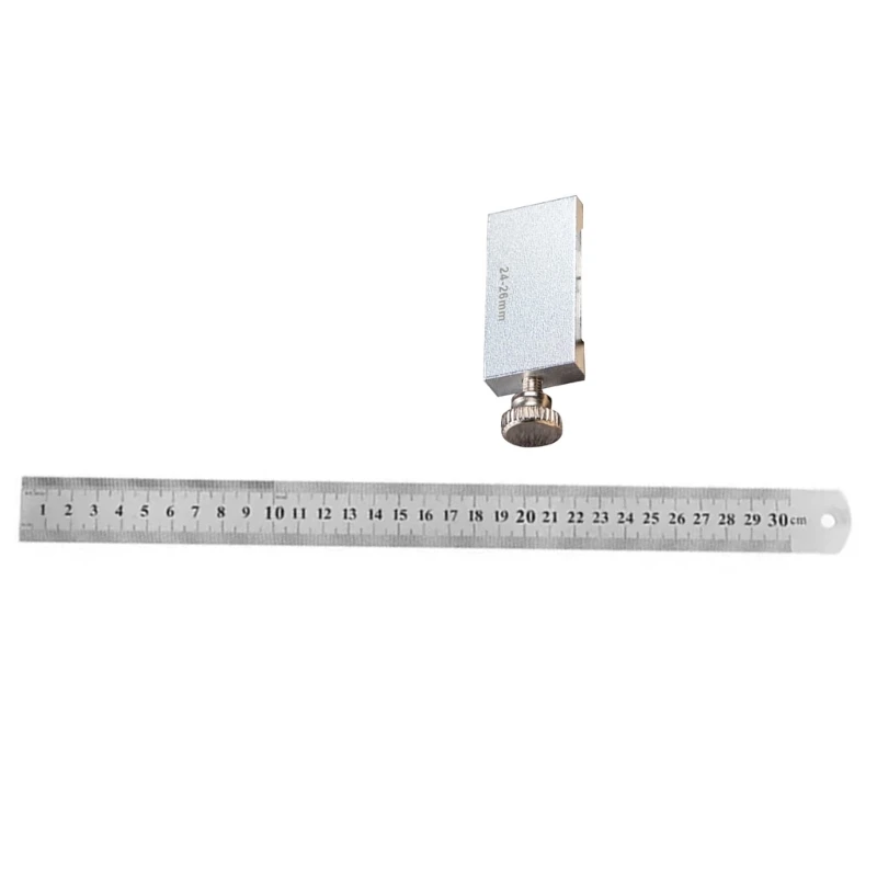15/20/30/40cm Measuring Marking Gauge Carpenter Scribing Ruler Tool with Positioning Slide Stop Metal Carpentry Square 203C