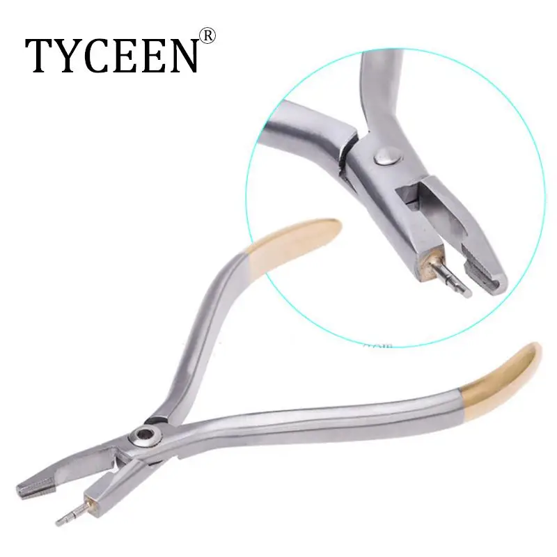 Dental Yong Loop Bending Plier Orthodontic Omega Loop Forming Pliers Trapezoidal Tip Making Identical Loops Dentist Tool Forcep