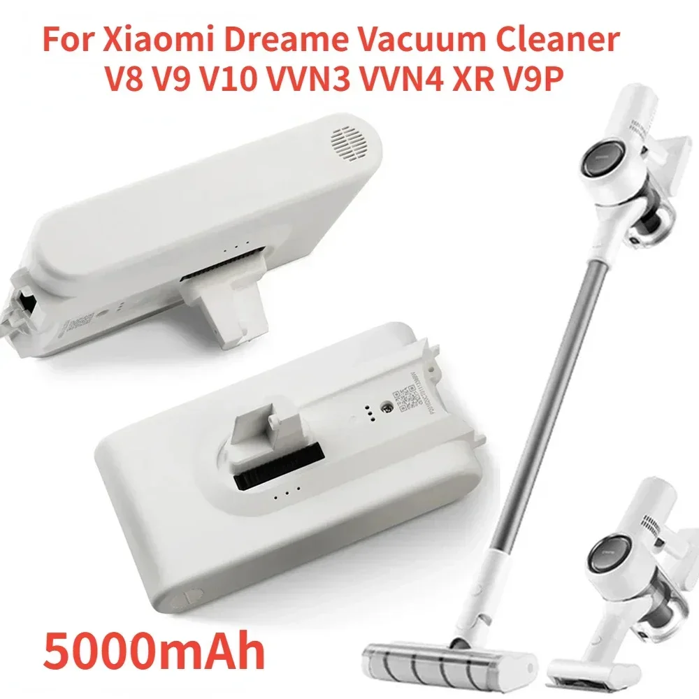 

5000mAh Li-ionBattery, for Xiaomi Dreame Vacuum Cleaner Full Series (V8/V9/V10/VVN3/VVN4/XR/V9P)Long-Lasting Rechargeable Energy