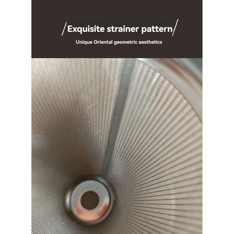 Stainless Steel Coffee Dripper Handle Coffee Filter With Base Paperless Filter Coffee Filter Tea Filter