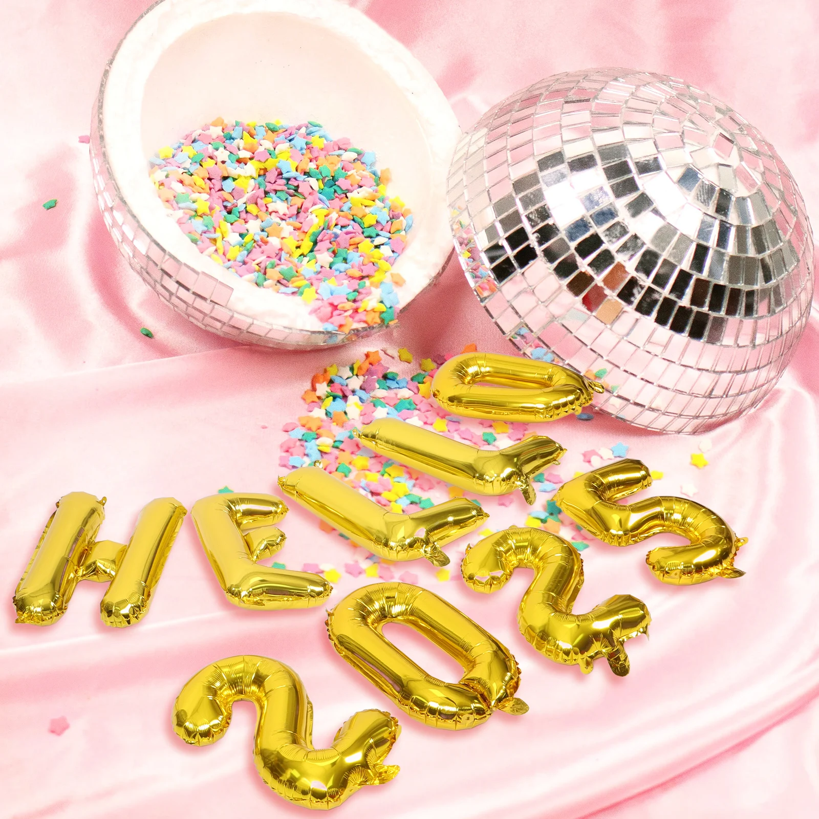 

1 Set Hello-2025 Aluminum Film Balloons Party Decorations 2025 New Year Balloons For Graduation Anniversary Celebration Party
