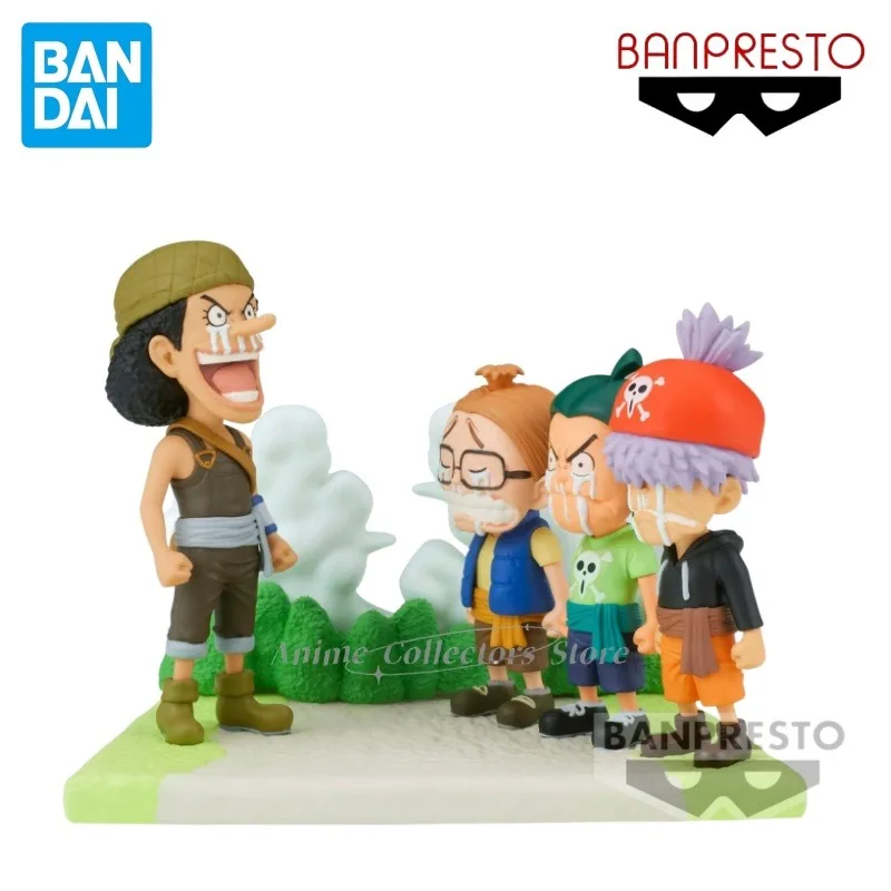 

Оригинальная фигурка Bandai BANPRESTO из аниме ONE PIECE WCF LOG STORIES Usopp из ПВХ, модель, коллекционные игрушки, настольные украшения