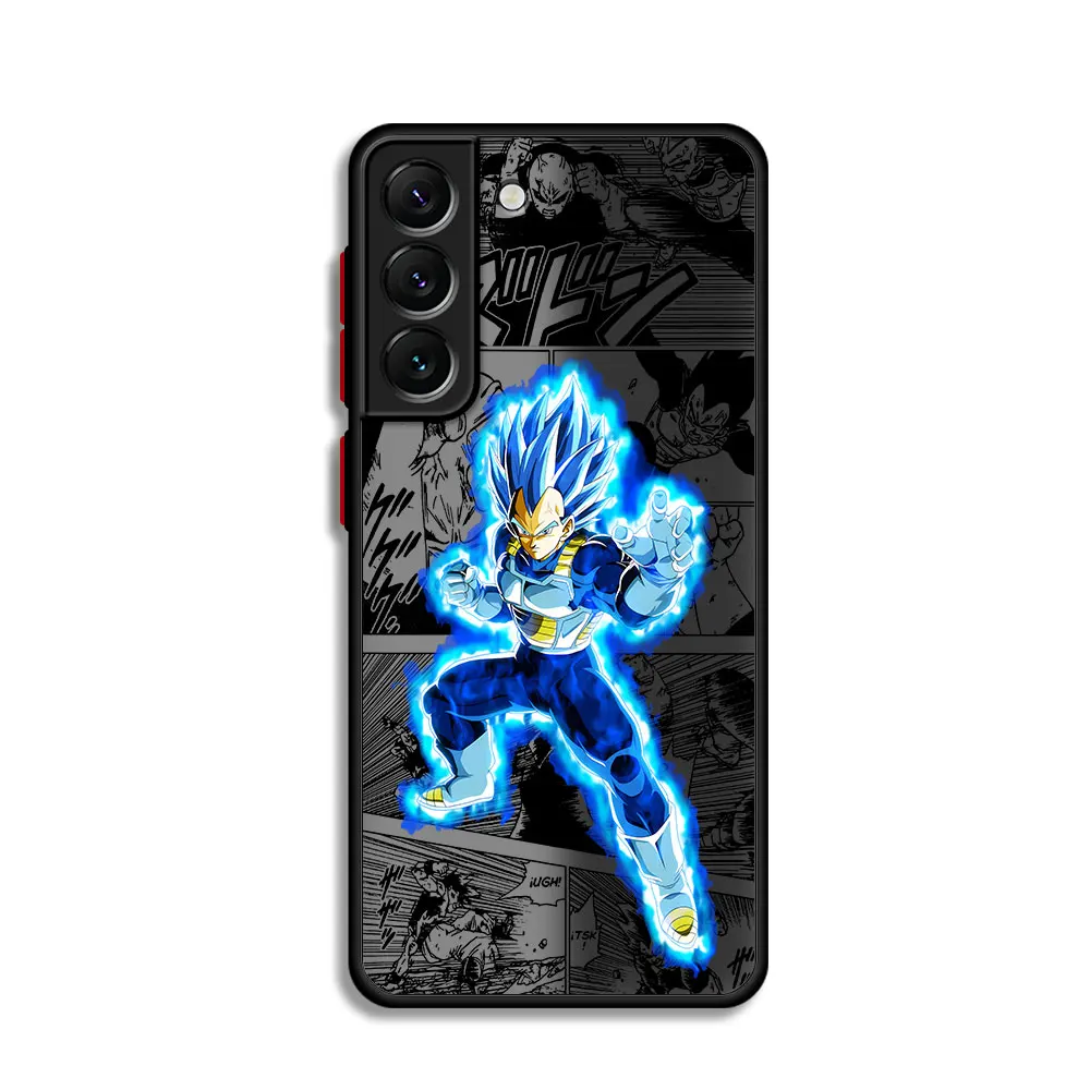 Phone Case for Samsung Galaxy S9 S8 Note 10 Plus Note 20 Ultra S10 Plus Note 9 8 Hard PC Anime Dragons Goku Cover Back Clear