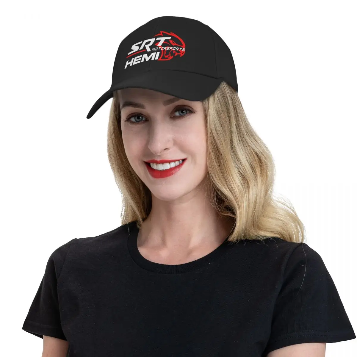 Srt Motorsport Srt Hellcat Hemi Baseball Cap Women\'S Large Head Size Men\'S Baseball Cap Trucker Cap Snap Snap Visor Cap