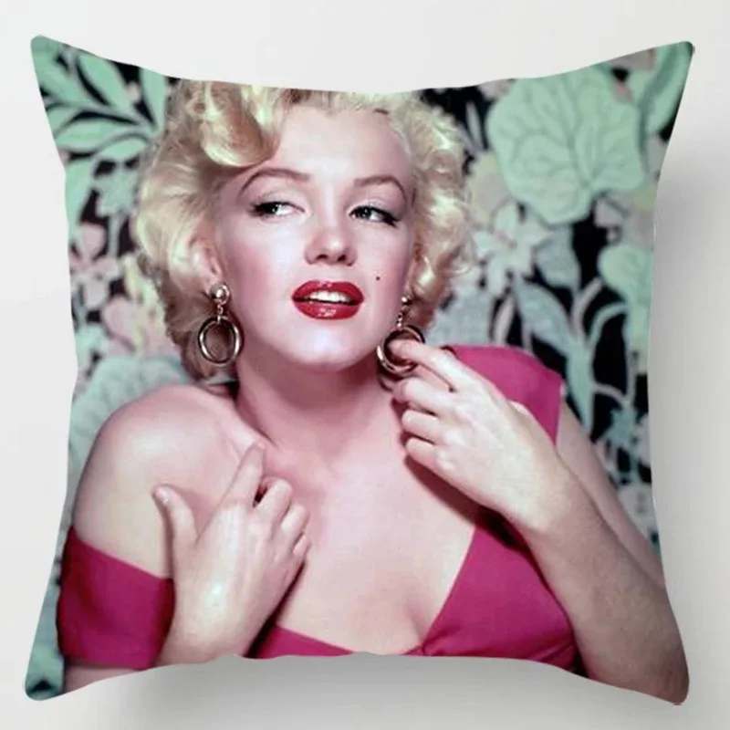 Celebrity Blow Bubbles Pillow Case Decorative Polyester Square Cushion Cover Decorative Home Sofa Pillowcase 45*45cm