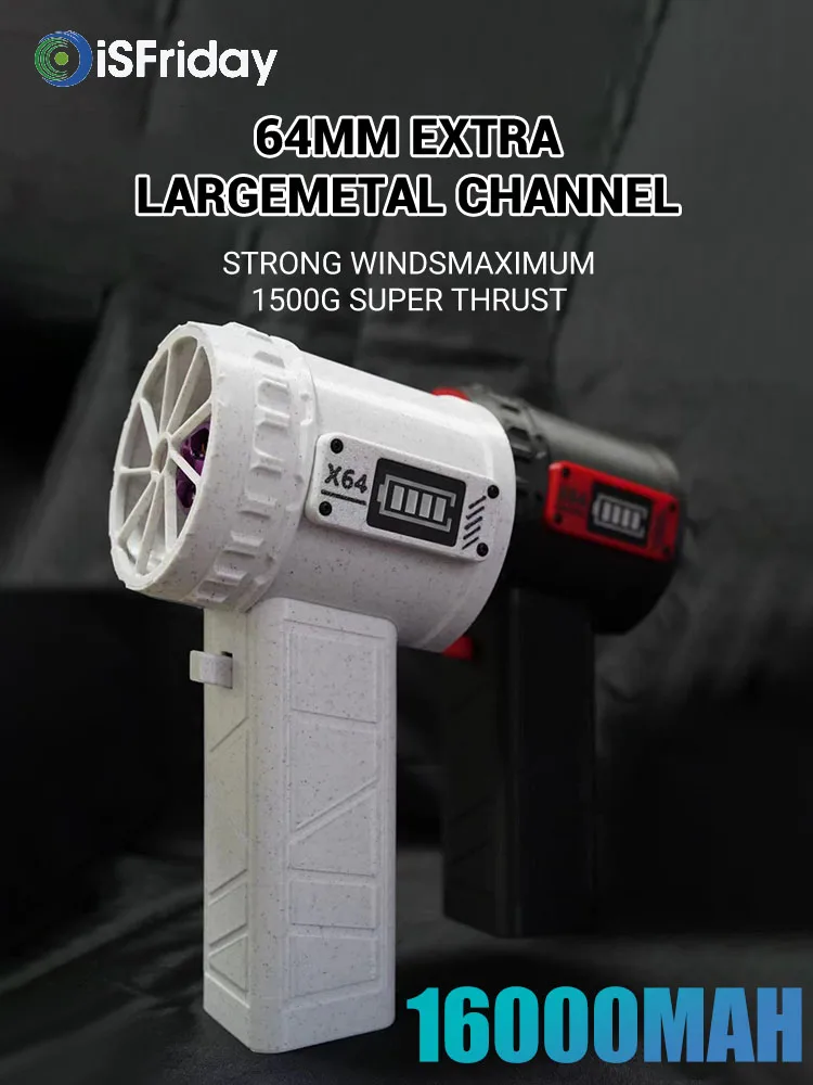 

High Speed X64 Jetdry Air Blower 16000mAh Handheld 64mm Duct Fan Thrust1500g Brushless Turbo Fan Strong Car Washing Snow Blowing