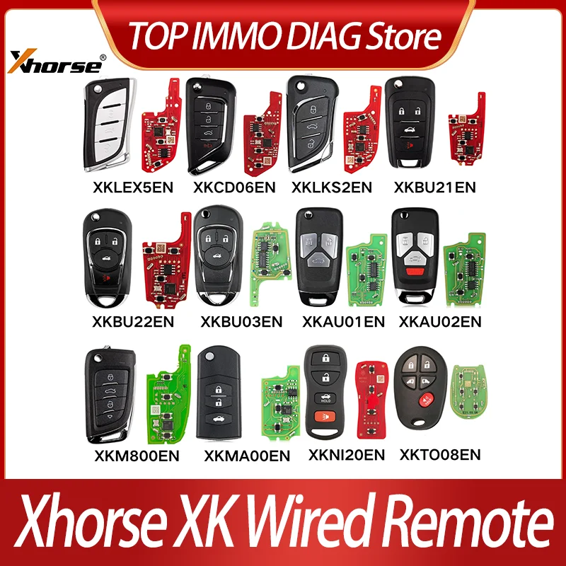 

Xhorse XKLEX5EN XKCD06EN XKLKS2EN XKBU21EN XKBU22EN XKBU03EN XKAU01EN XKAU02EN XKM800EN XKMA00EN XKNI20EN XKTO08EN Wired remote