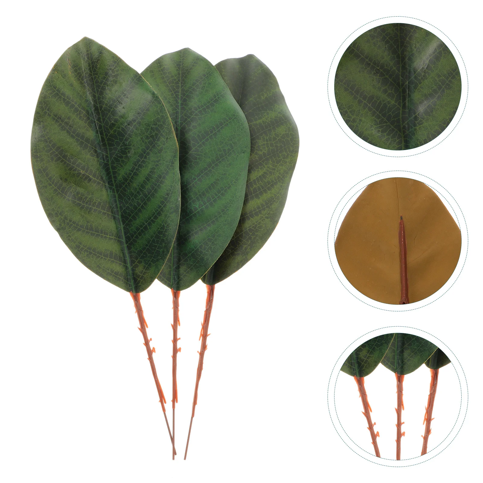 

30Pcs Magnolia Leaves Artificial Fake Green Leaves Decorative for DIY Wreath Home Party Wedding Table Lifelike Leaf