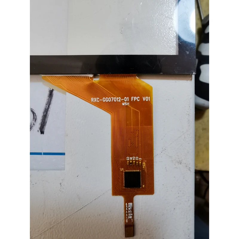 7inch 164*97 for RXC-GG07012-01 FPC V01 Capacitive Touch Screen Panel Industrial Display 6 pin Touch Panel Replacemen