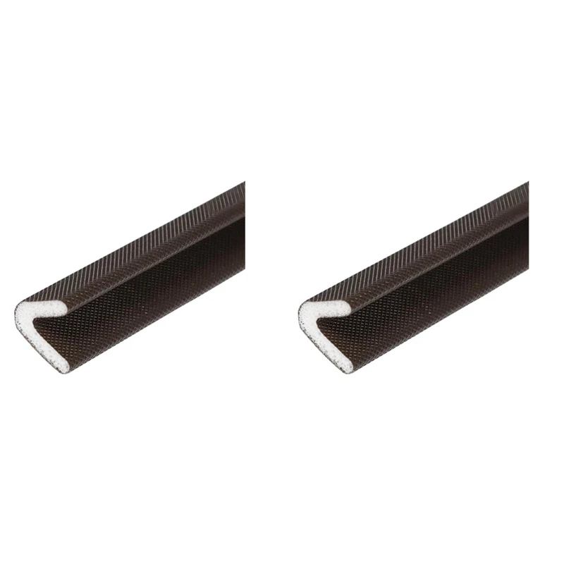 

2X Weather Stripping For Door/Windows X 26Feet Long, V Shape Adhesive Weather Strip Door Frame/Windows Frame Seal, Brown