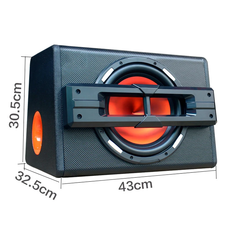 K-1030APR Active Trapezoidal Subwoofer 12V Car Audio Modified Speaker 10-inch Car Audio Subwoofer