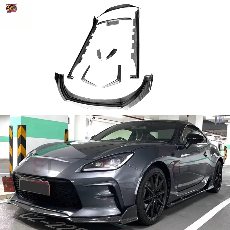

Suitable for Toyota GR86 carbon fiber body kit modification, Toms style front lip, air knives, side skirts, rear spoiler, and fr