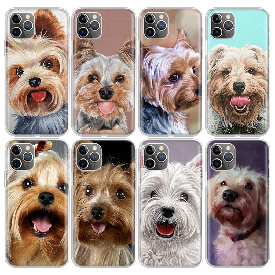 Yorkshire terrier dog Phone Case For Apple iPhone 11 13 14 15 16 12 Pro Max SE X XR XS 7 8 Plus Pattern Soft TPU Back Cover 11 1