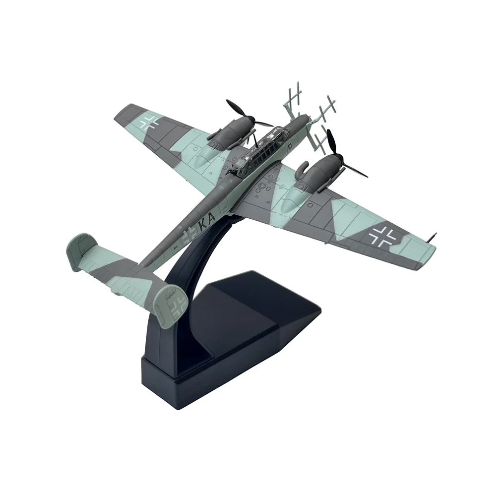 1:100 1/100 Schaal Wwii Duitse Messerschmidt BF110 Fighter Plane Diecast Metaal Vliegtuig Model Jongen Verjaardagscadeau Speelgoed