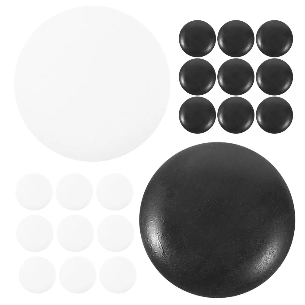100pcs Compact Go Chess Pieces – Melamine Flat Beads for Travel, Home & School Board Games