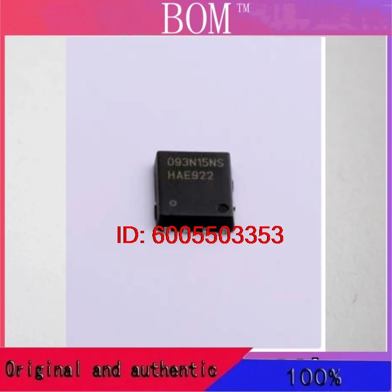 BSC093N15NS5 silk screen 093N15NS 5PCS TDSON-8-EP (5x6) 87A150V N-Channel 150v Power transistor MOSFET