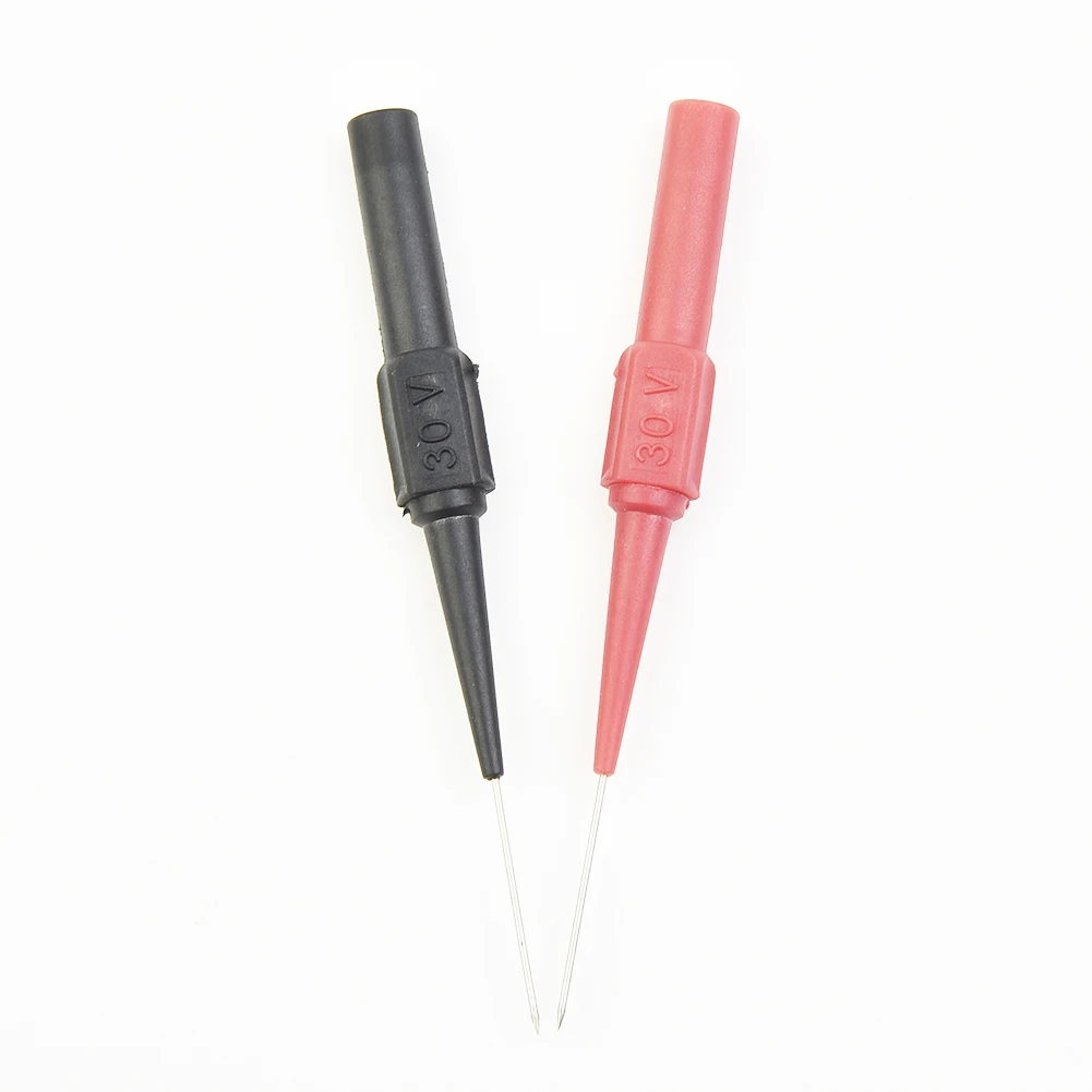 Two Color Probe Test Probe Soft Handles Anti Breakage Manipulating Stainless Steel Tools 10pcs Accessory Suitable