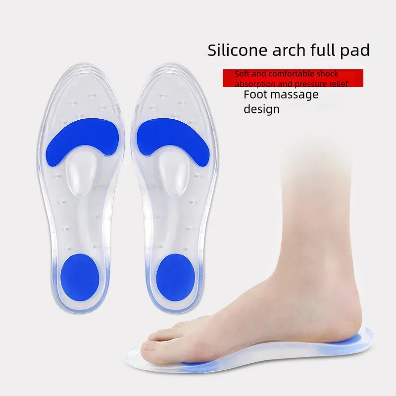 200Pcs=100Pairs Orthopedic Insole For Medical Silicone Arch Support Flat Foot Insole Plantar Pain Prevention Corrected Foot Care