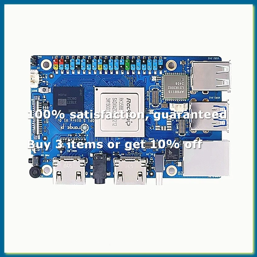 For 5 Ultra Development Board LPDDR5 Rockchip RK3588, 6 TOPS NPU,PCIE 2.5G LAN,WiFi 6E,M.2 M-Key Slot Board A-DT30
