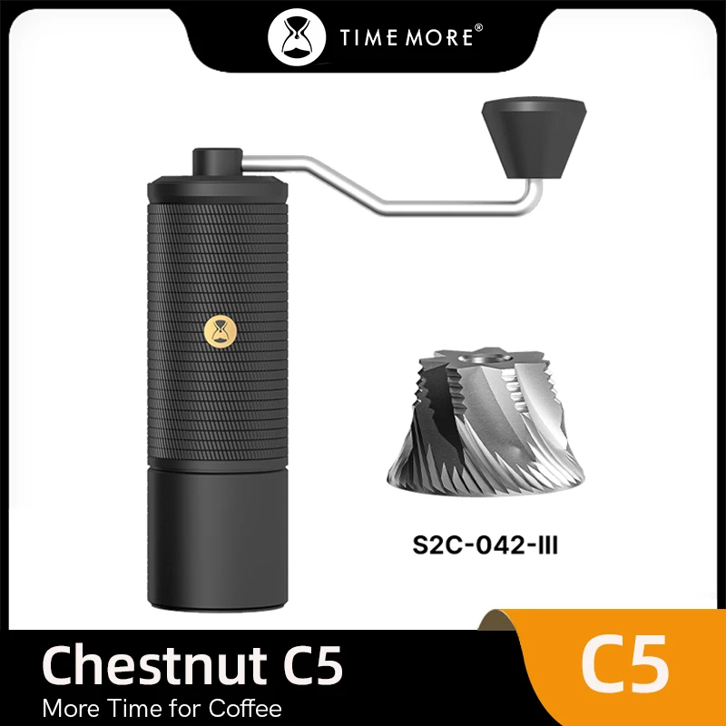 

TIMEMORE Chestnut C5 Manual Coffee Grinder EspressoHand Grinder Adjustable Steel Core Burr Send Cleaning Brush Outdoor Portable