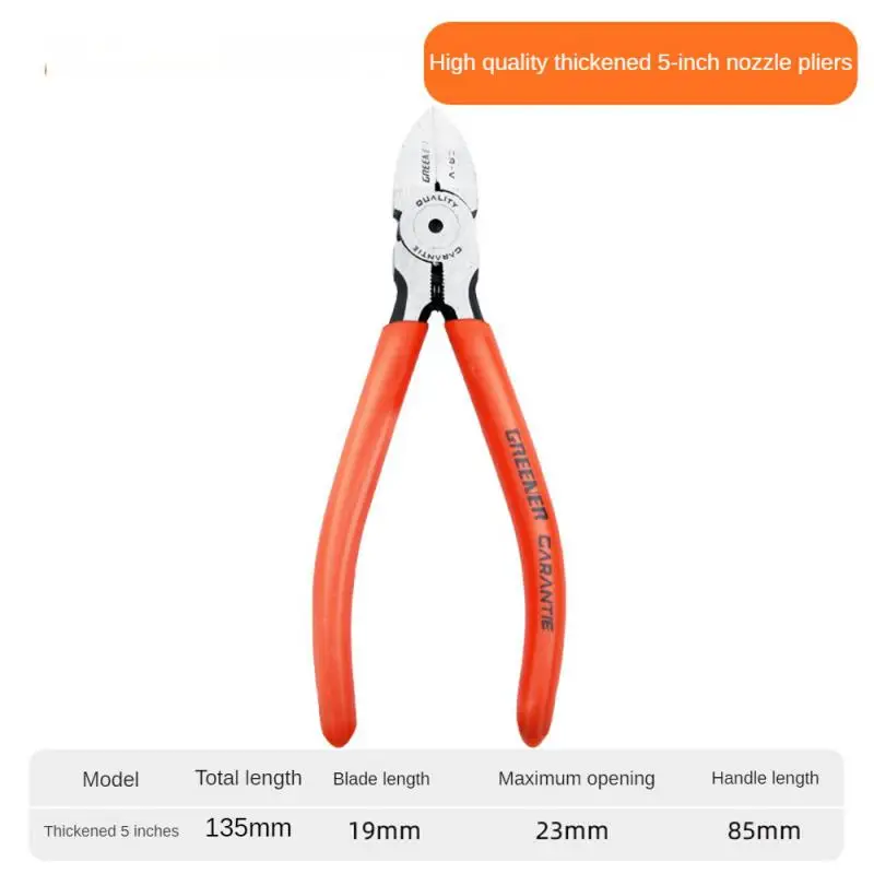 Nozzle Pliers Electronic Pliers Industrial Scissors Diagonal Pliers，for CuttingMetalWireCablePlasticsWood