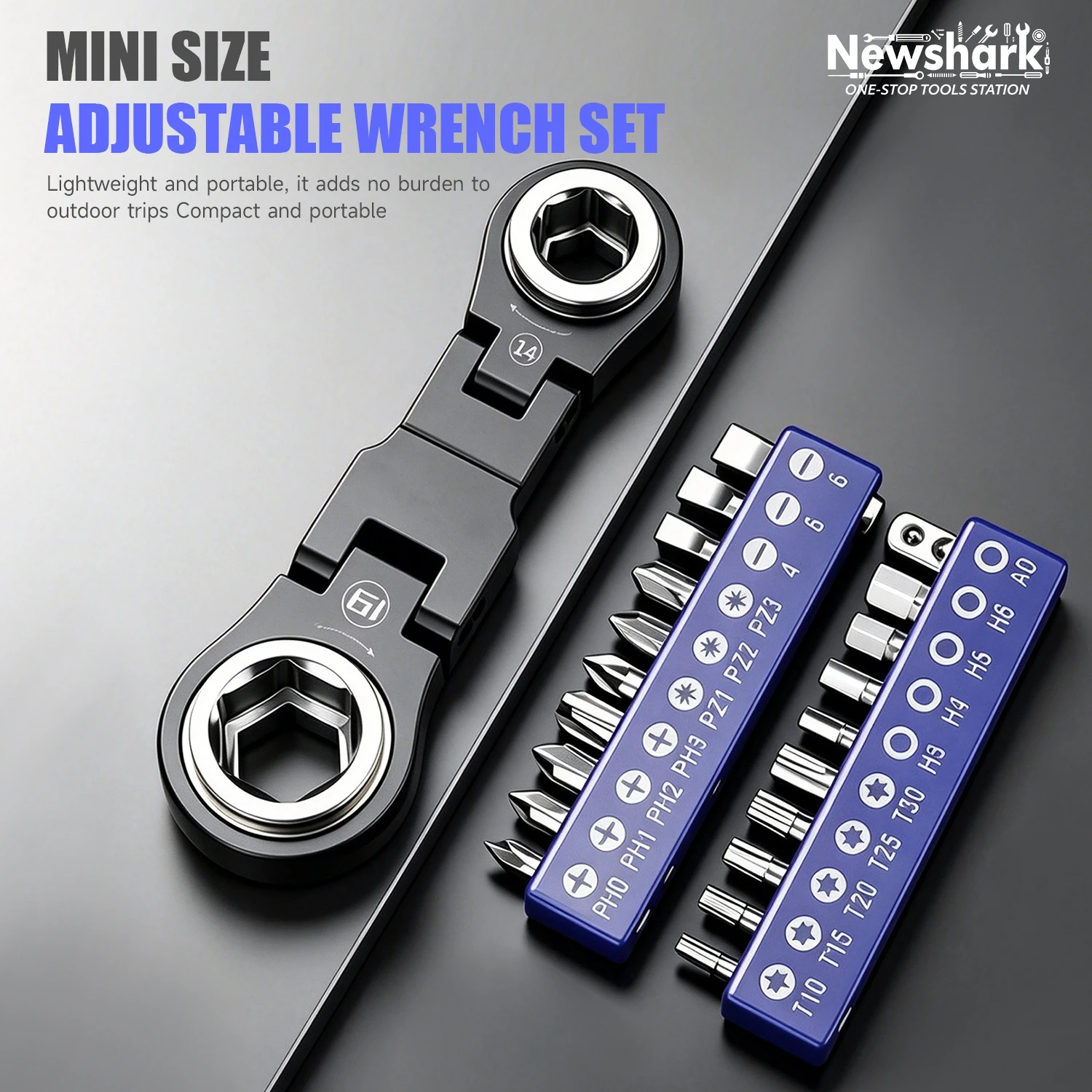 26 In 1 Right Angle Screwdriver Set Mini Ratcheting 90 Degree Screwdriver Pocket Low Profile Ratchet Wrench Bit Socket Set