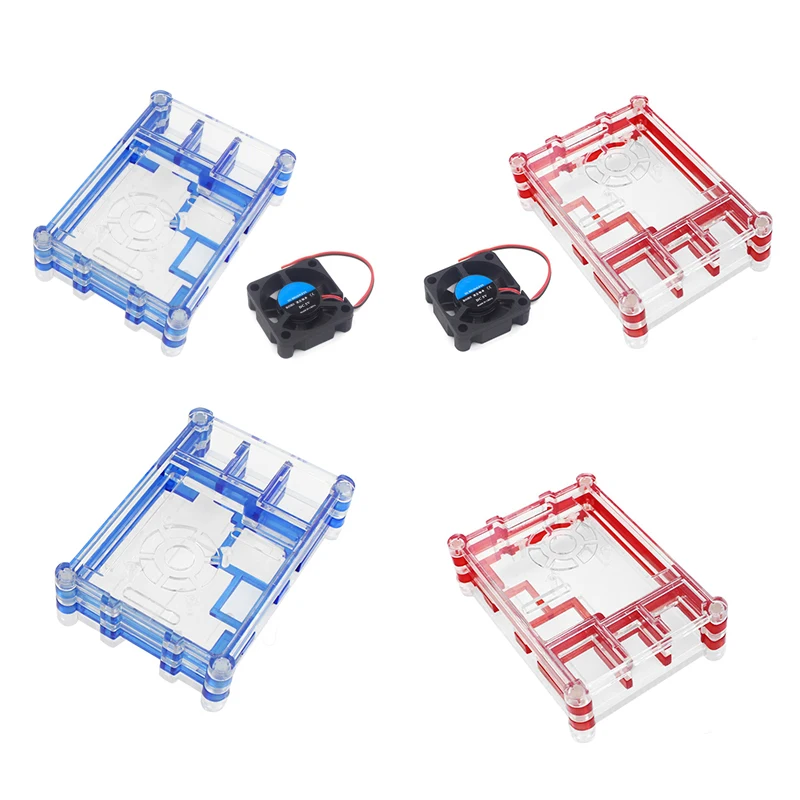 Acrylic Case For Raspberry Pi 2B/3B Transparent Shell Protective Case For Raspberry Pi B Model 3