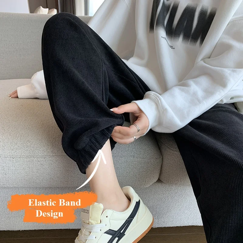 Sweatpants for Women Y2K Clothes High Waist Casual Loose Joggers Traf Women Spring Korean Fashion Harajuku Streetwear Pants Sets